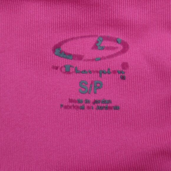 Champion Pants Womens PS Gray Pink Petite Leggings Elastic Waist Pull On - Picture 2 of 16